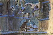 Mikhail Vrubel The Winter Canal Spain oil painting artist